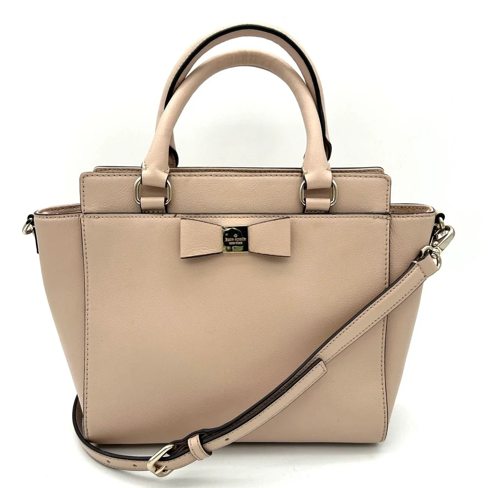 Kate Spade Satchel Women One Size Blush Pink Good Bow Crossbody Leather Bag
